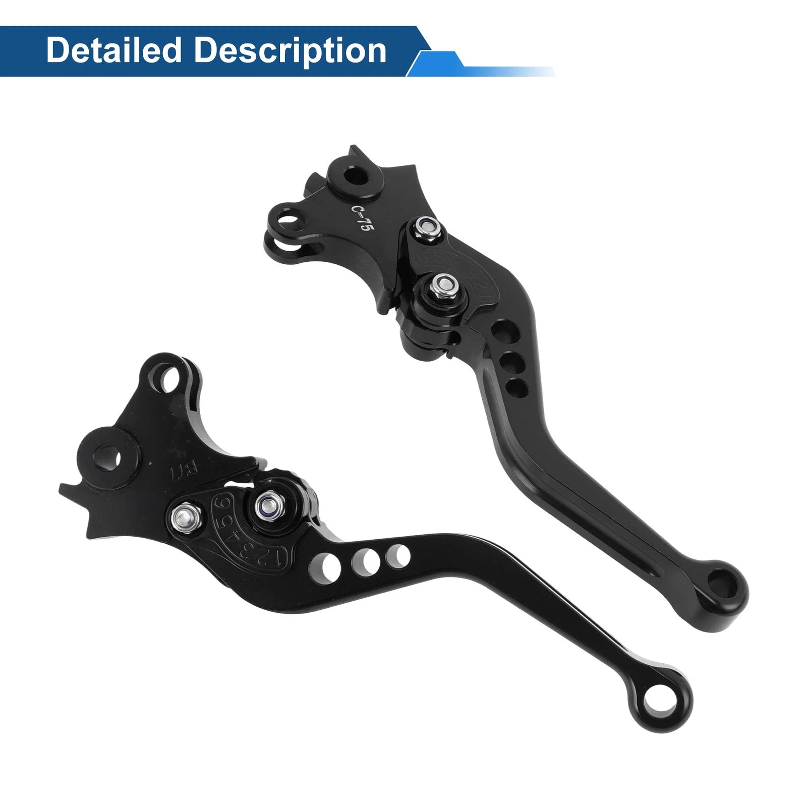 Adjustable Short Brake Clutch Levers for BMW R Nine T (2014–2016) - Black