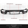 Front Bumper Face Bar for Ford F150 (2021–2023) OE Style, Black, w/Sensor Holes