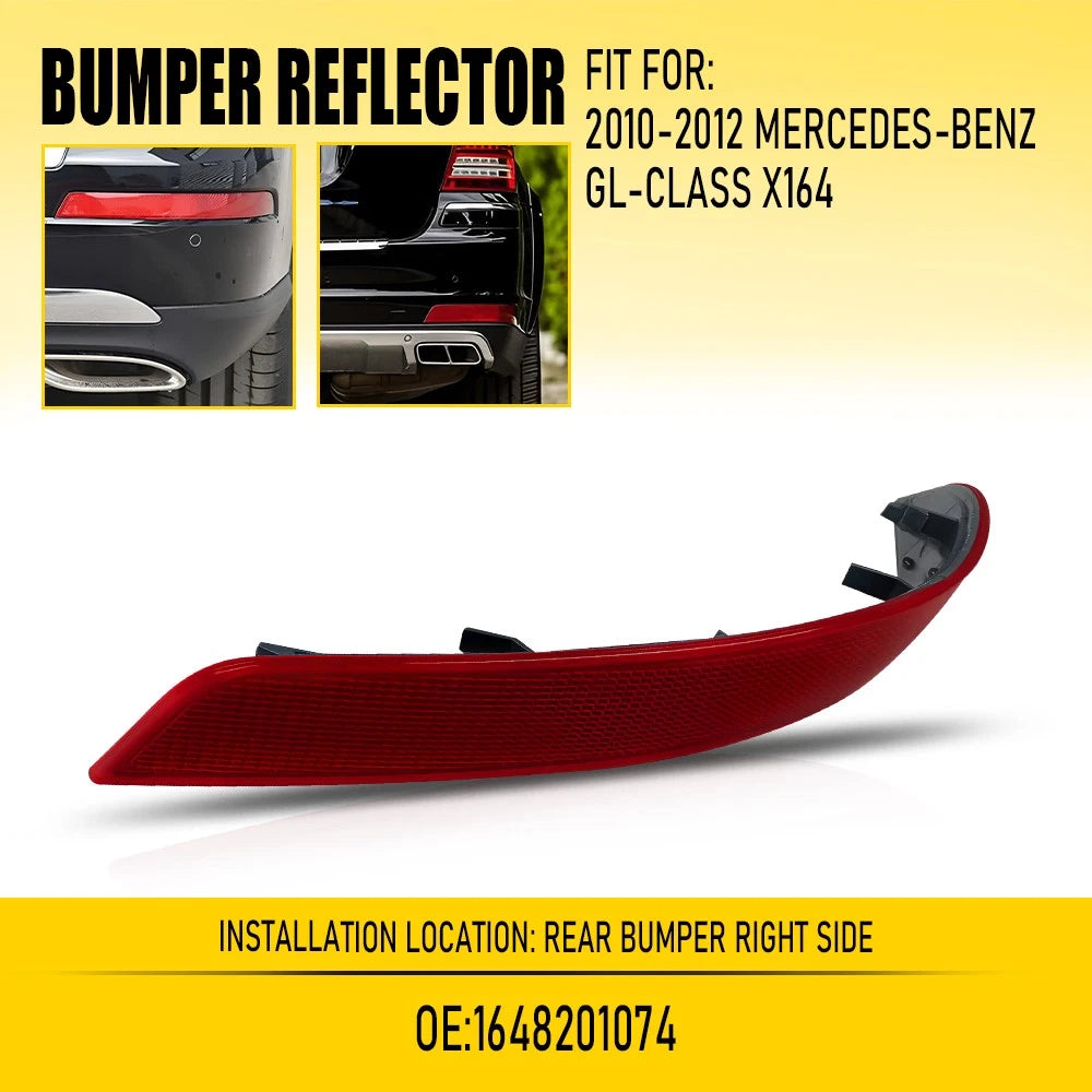 Rear Right Bumper Reflector Cover for Mercedes-Benz GL-Class X164 (2010–2012)