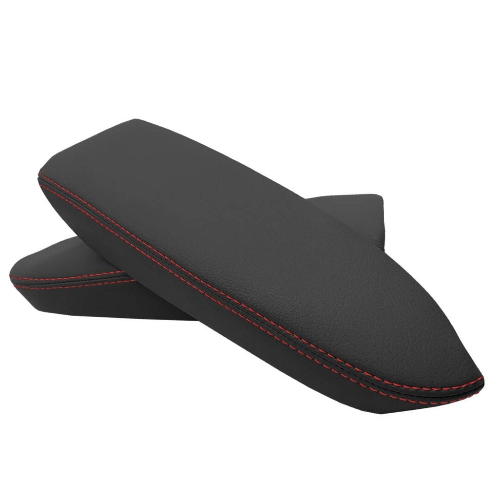 Rear Door Armrest Cover Skin for Acura TL (2004–2008) Red Stitch