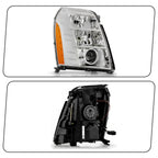 HID Headlight for Cadillac Escalade (2007–2014) Chrome, Passenger Side