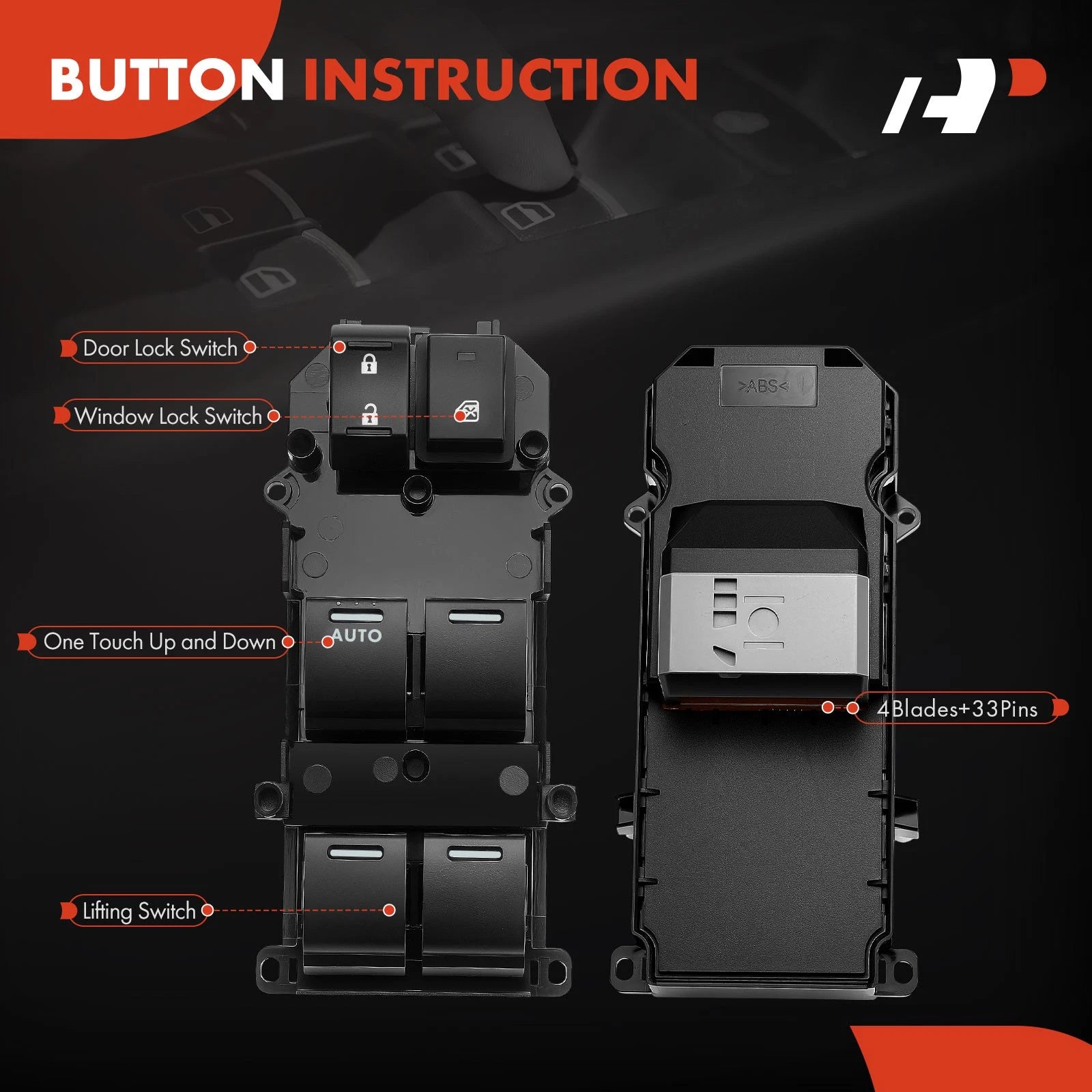 Power Window Switch for Honda CR-V (2015-2016)