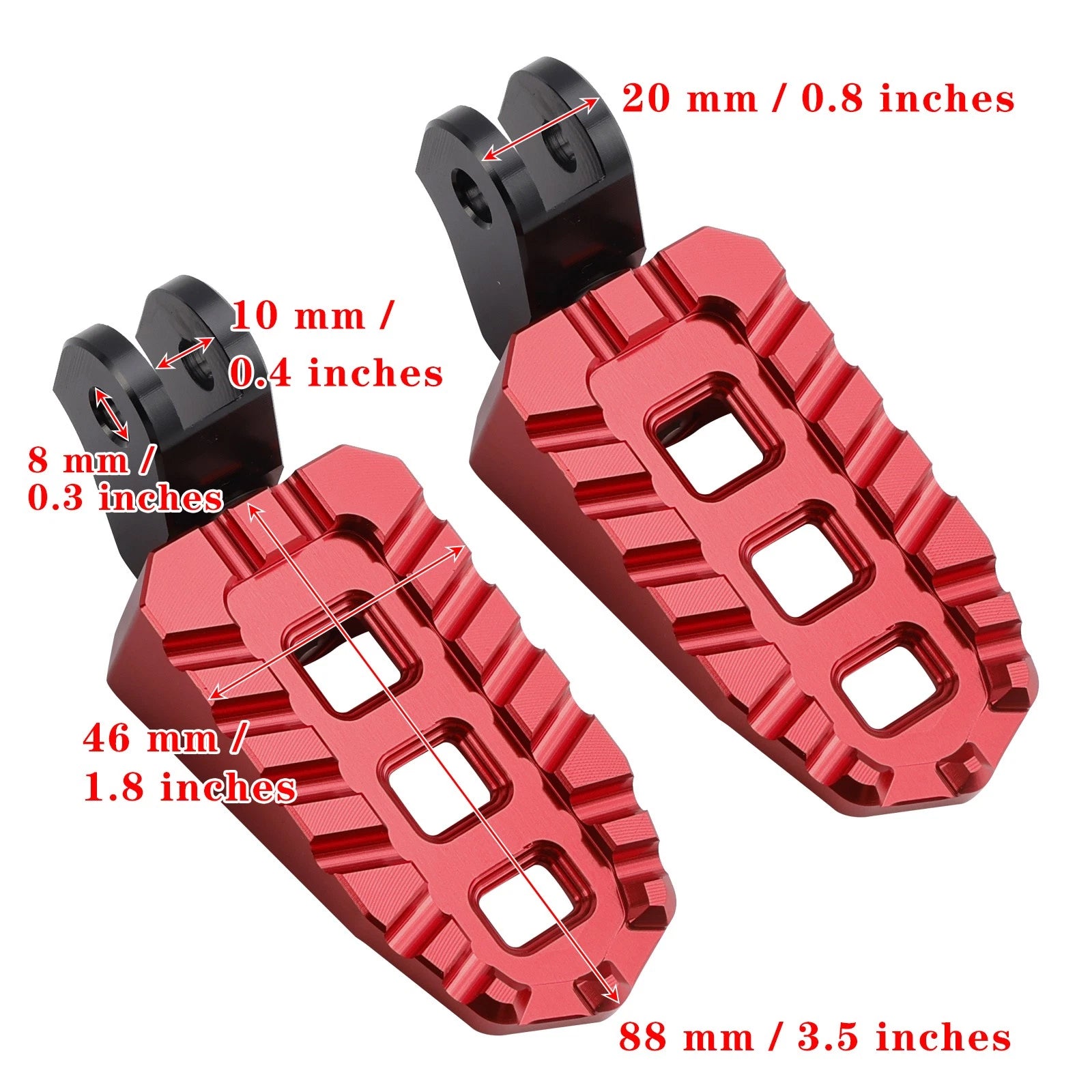 Front Footrests Foot Pegs for Scrambler 400X (2023–2024)