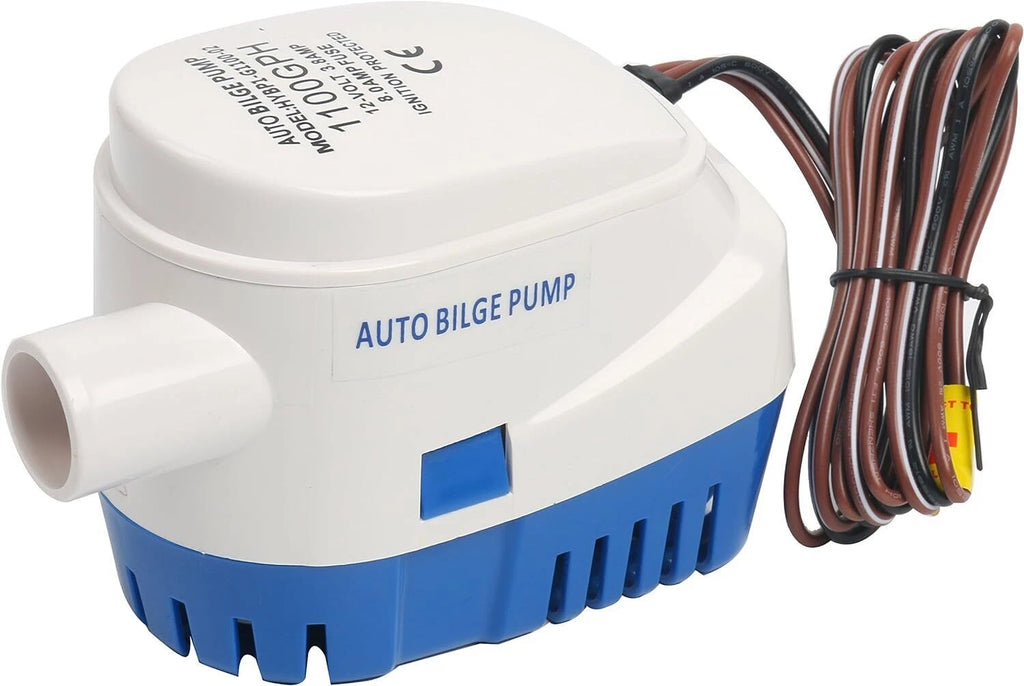 12V 1100GPH Electric Bilge Pump for Boat Marine (Universal)