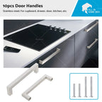 Stainless Steel Drawer Pulls for Kitchen Cabinets (Set of 4)