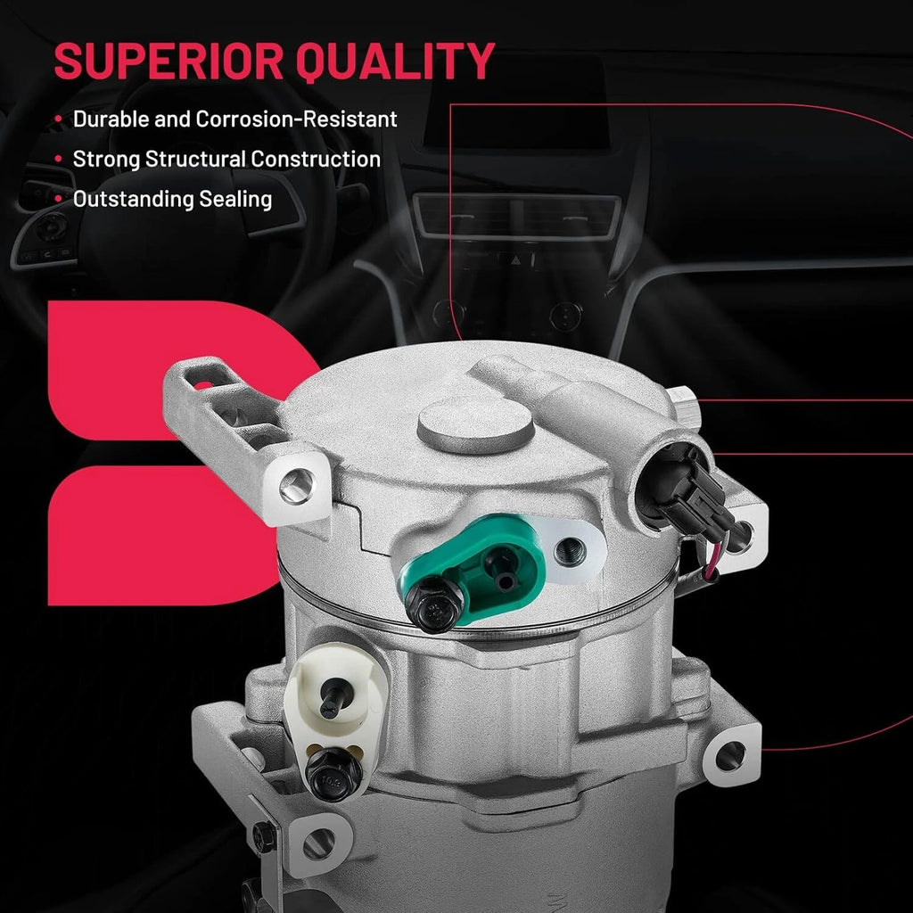 A/C Compressor with Clutch for Hyundai Accent Kia Rio (2012-2017) L4 1.6L