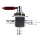 2X Two-Way Fuel Shut Off Valve 1/4 with Fuel Line for Tractors
