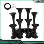 8 Trumpet Train Air Horn Kit for Ford Chevy Ram Toyota (135db)