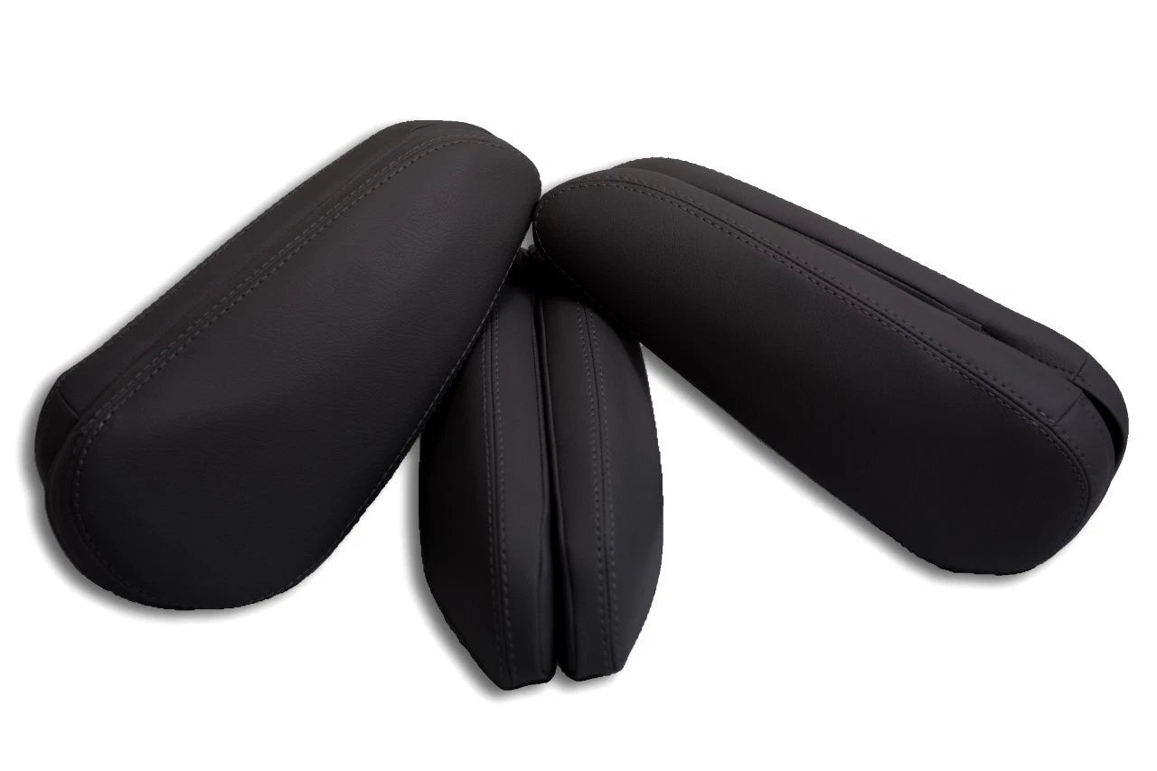 6 Seat Armrest Cover for Toyota Sienna (2011–2017) Black Leather Synthetic