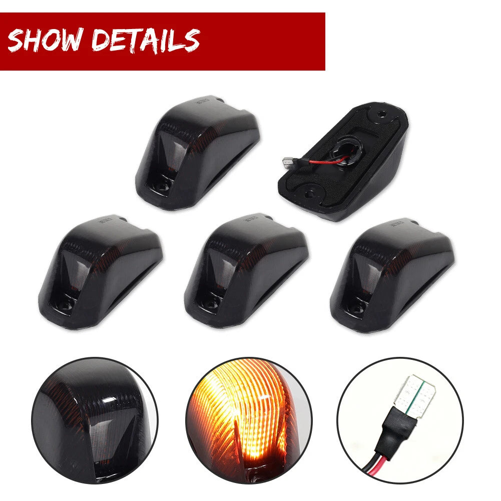 5X LED Amber Front Cab Roof Running Light for Dodge RAM Promaster