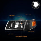 Factory Style Headlights Lamp Set for Ford Crown Victoria (1998–2011)