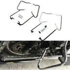 Chrome/Black Saddlebags Guards Crash Bars for Harley Touring Glide (2014–2024)