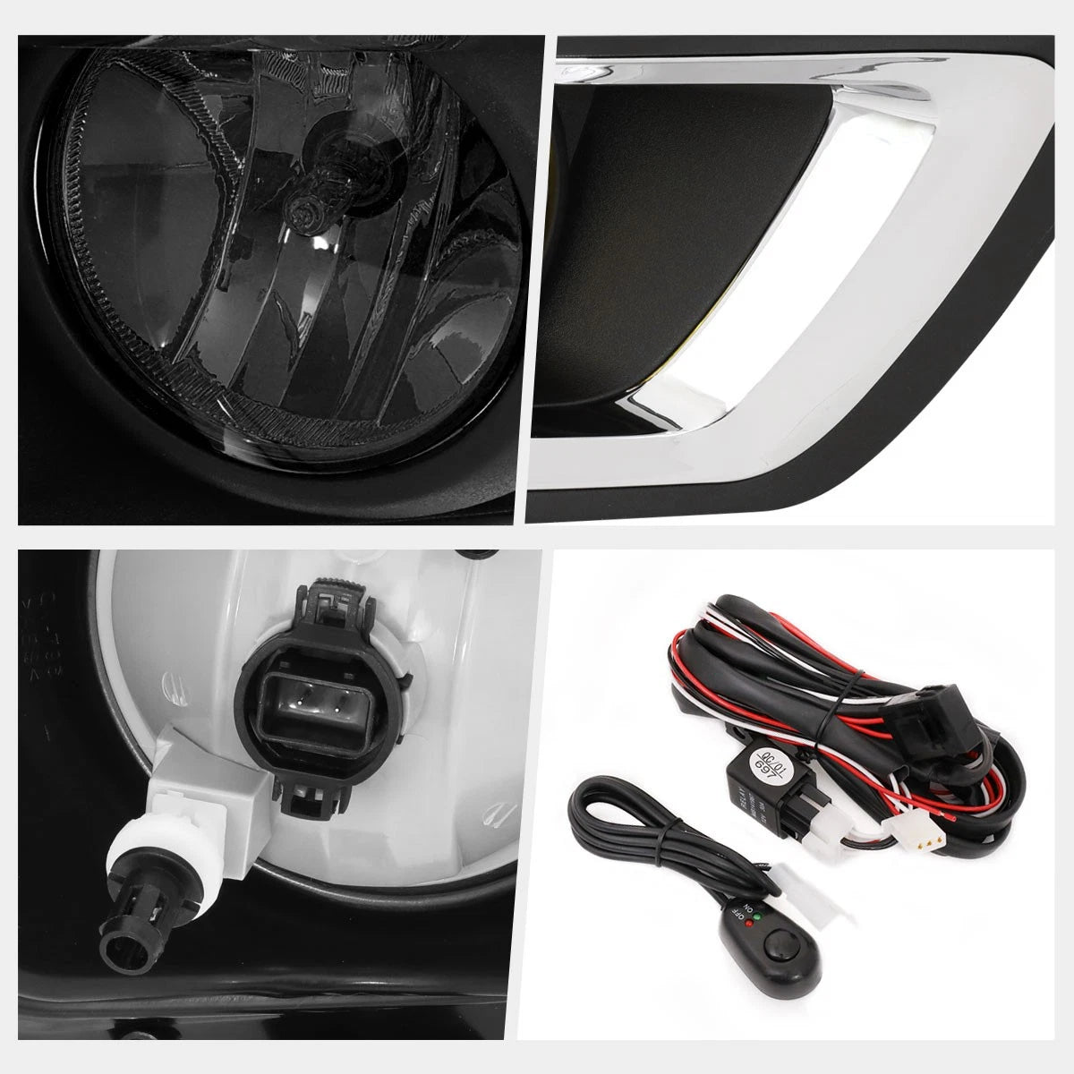 Front Left Fog Light Bezel for Chrysler 200 Convertible (2011–2014)