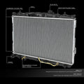 Aluminum Core Radiator DPI-2387 for Hyundai Elantra/Tiburon 2001–2008
