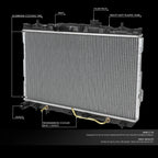 Aluminum Core Radiator DPI-2387 for Hyundai Elantra/Tiburon 2001–2008