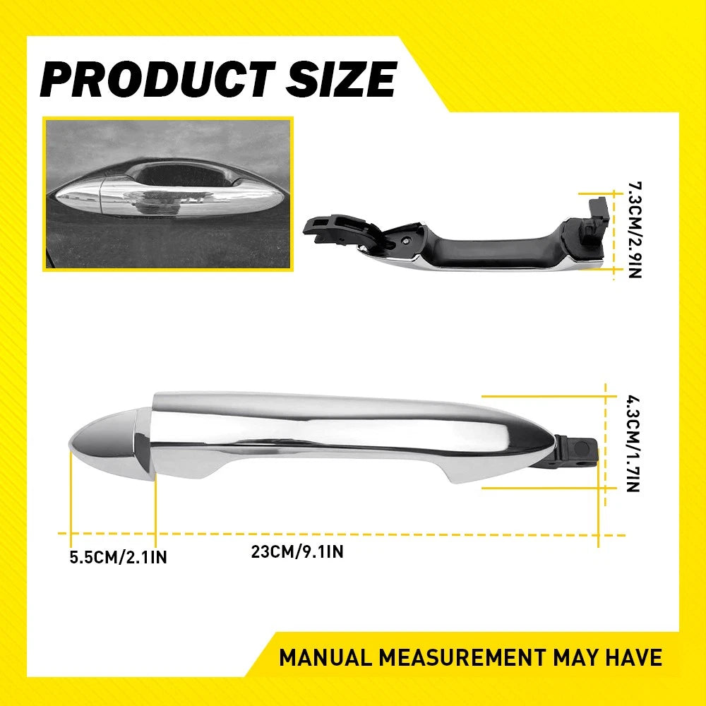 Front Passenger Side Exterior Door Handle for Honda Accord (2013–2016)