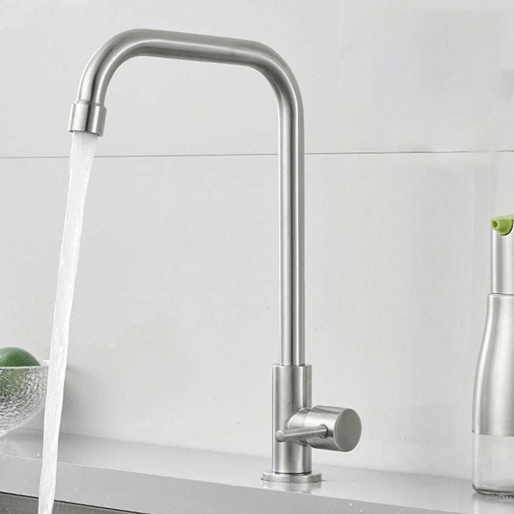 Stainless Steel Kitchen Faucet for Bathroom Sink (Single Lever)