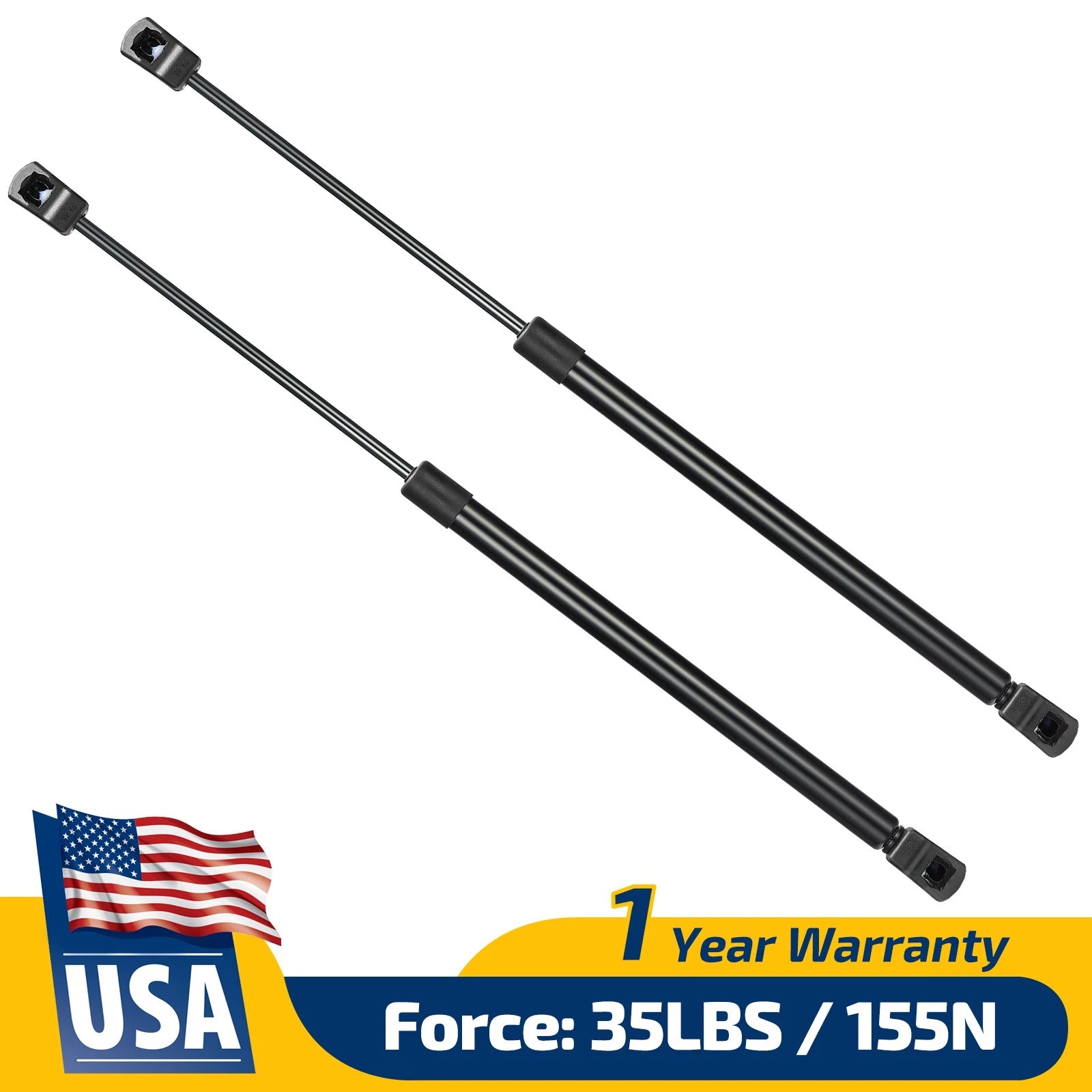 2X Gas Shock Strut for Camper Shell Topper Rear Window (C16-20195)