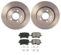 Akebono Euro Rear Brake Kit 288mm Rotors Ceramic Pads for Audi A4 Quattro (2002–2008)