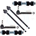 6X Front Inner Outer Tie Rod Sway Bars Kit for Pontiac Montana (2005–2006)