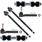 6X Front Inner Outer Tie Rod Sway Bars Kit for Pontiac Montana (2005–2006)
