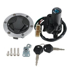 Ignition Key Switch & Fuel Tank Cap Set for Kawasaki EX250 Ninja 250 (2008–2014)