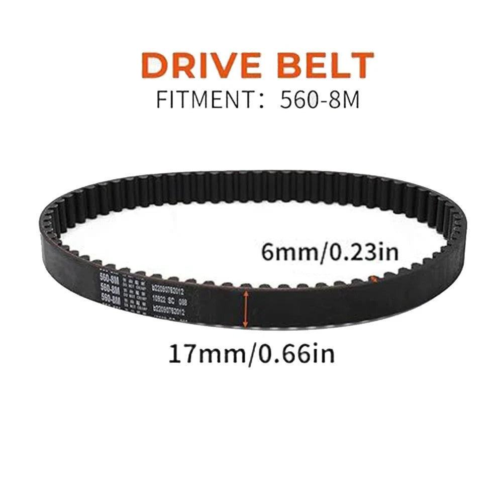 Rubber Drive Belt for Electric Dirt Bikes (2023–2023)