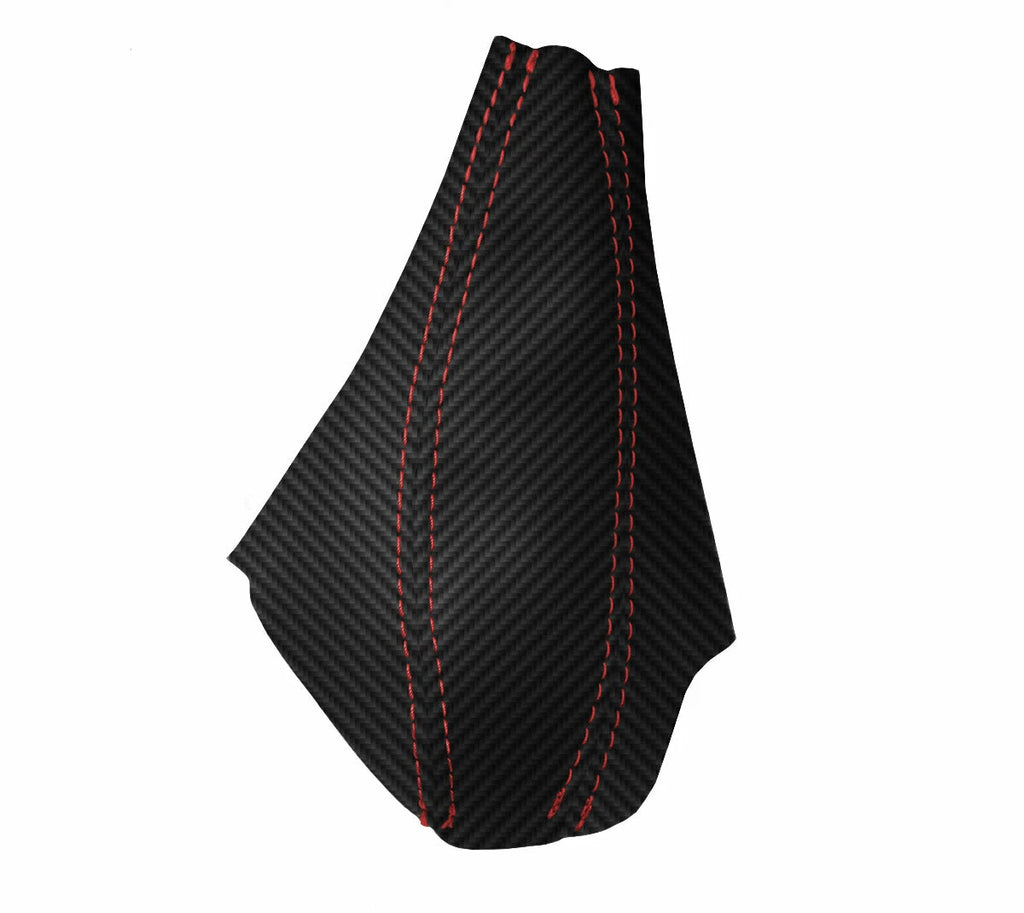 E Brake Boot Cover for BMW F30 F31 F32 F33 F34 F35 (2014–2019) Red Stitch Carbon Fiber