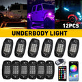 12 Pods RGB LED Neon Rock Lights for Jeep Wrangler (2007–2018)
