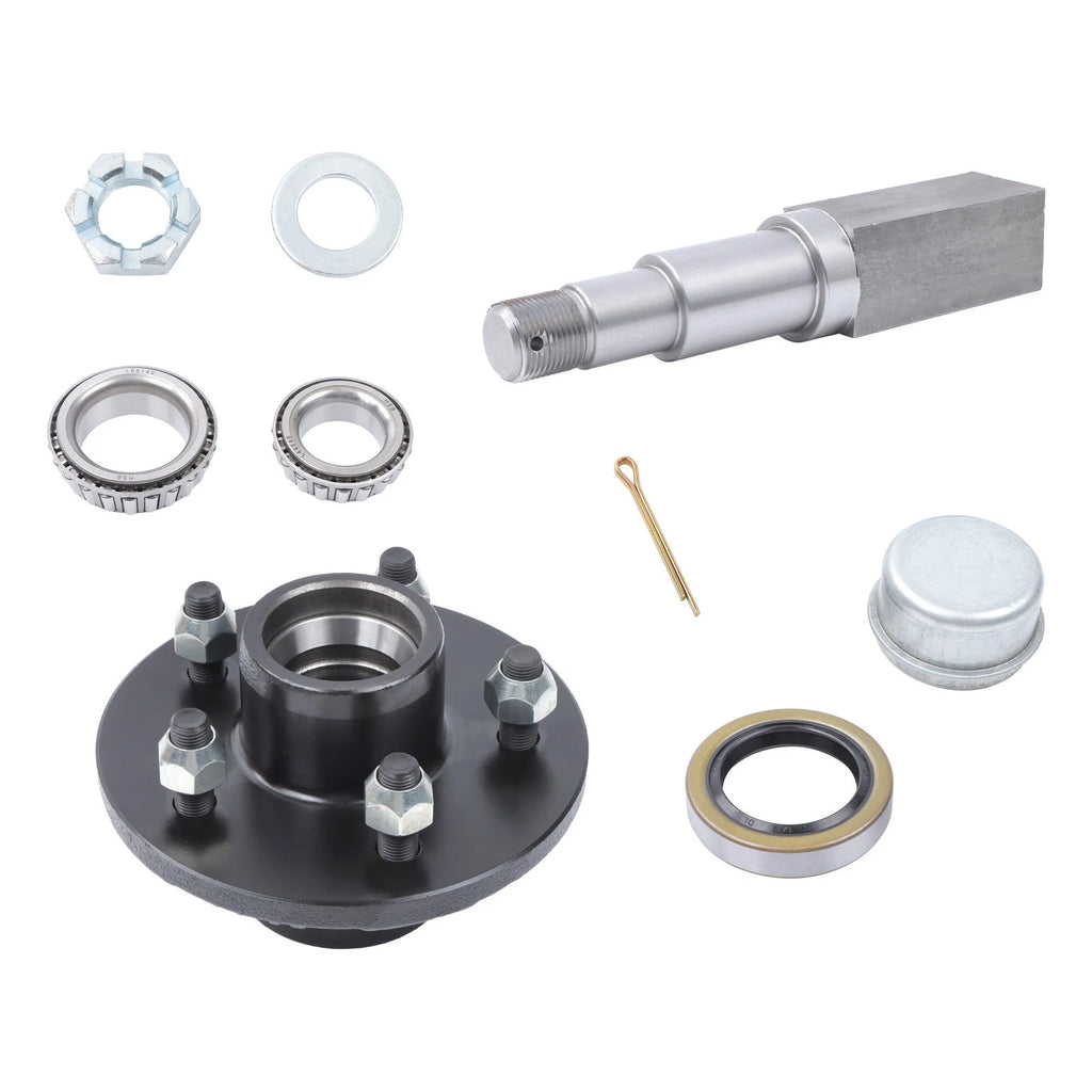 Square Spindle for Trailer Hub (8.25', 5-4.5" Bolt Circle)