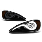 LED DRL Headlight Lamps for Pontiac Grand Am (1999–2005) Smoked Housing Amber Corner