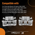 Front Brake Caliper Set for Chevrolet S10/GMC Sonoma (1998–2004)