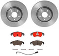 Brembo Front Brake Kit Ceramic Pads & Disc Rotors for Audi A4 A5 (2009–2023)