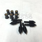 Black Spike Bolt Screws for Windscreen Fairing License Plate Mounting