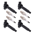 4X Ignition Coil & Spark Plug for Toyota Camry 2.4L Hybrid (2007–2011) 90919T2008