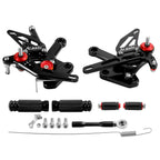Adjustable Rearsets Foot Pegs for Kawasaki ZX4R ZX4RR (2022–2024)