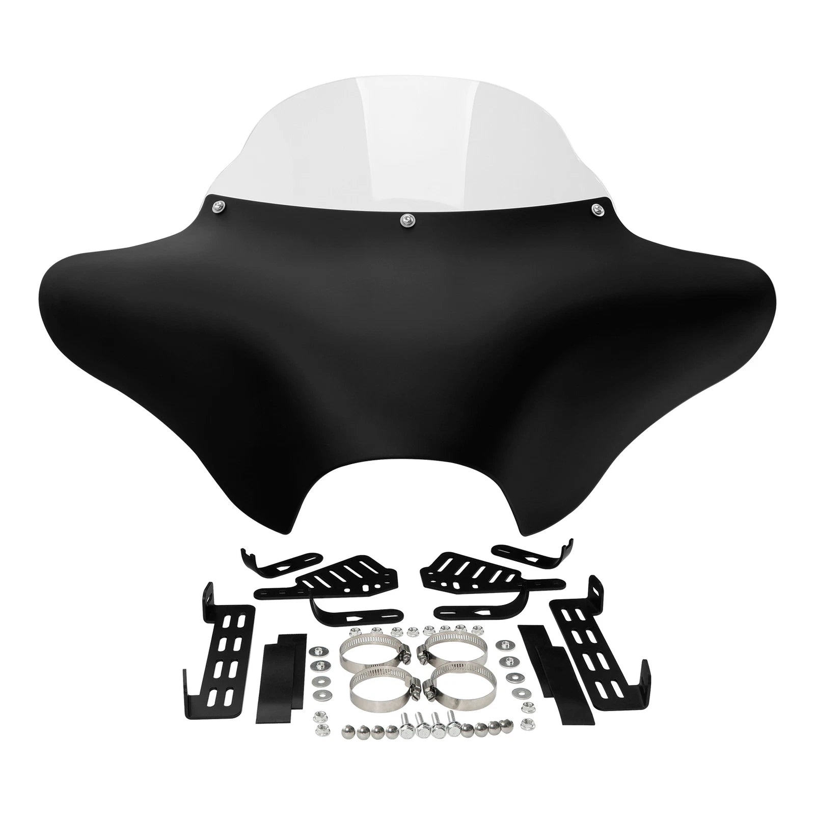 Matte Black Batwing Fairing with Windshield for Harley Softail (2005–2023)