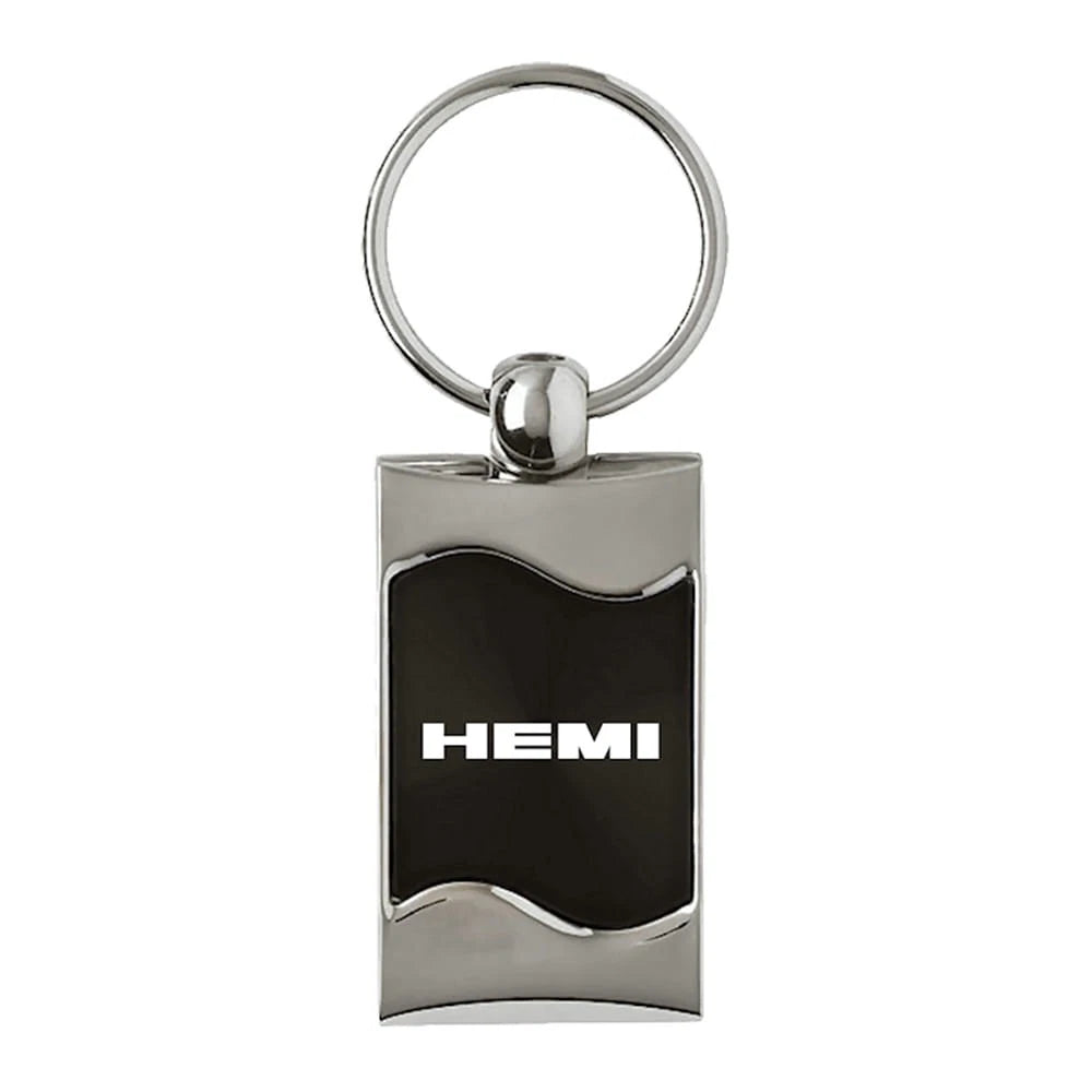 Black Rectangular Wave Keychain - Officially Licensed for Hemi Vehicles