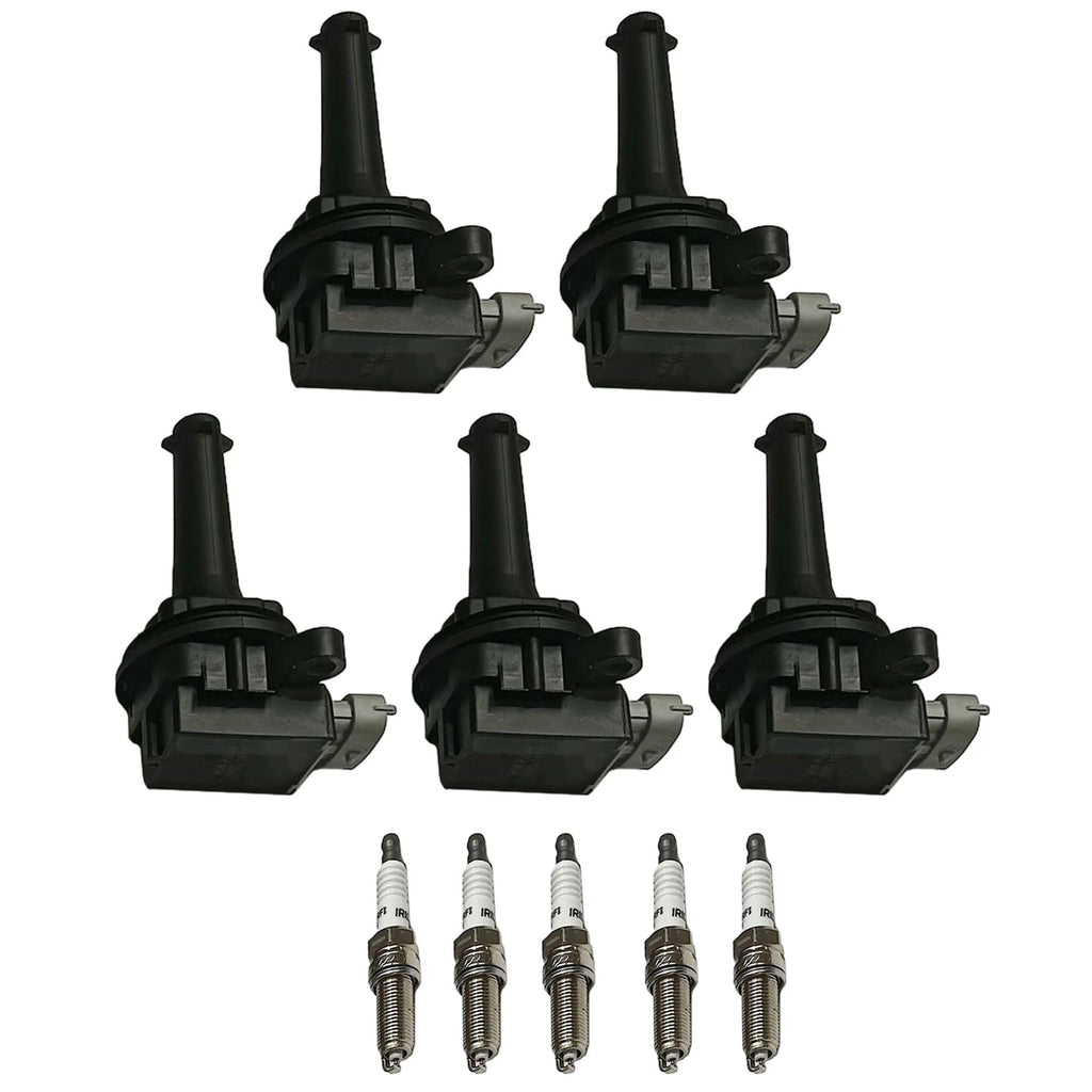 5X Ignition Coil Pack & Iridium Spark Plug for Volvo C30 C70 S40 (2006–2013)