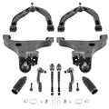 Set of 2 Front Struts + Control Arm Tie Rod for Nissan Titan (2004–2015) 4WD