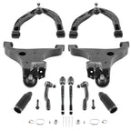 Set of 2 Front Struts + Control Arm Tie Rod for Nissan Titan (2004–2015) 4WD