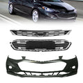 Front Upper Lower Grille & Bumper Cover for Chevy Cruze (2016–2018)