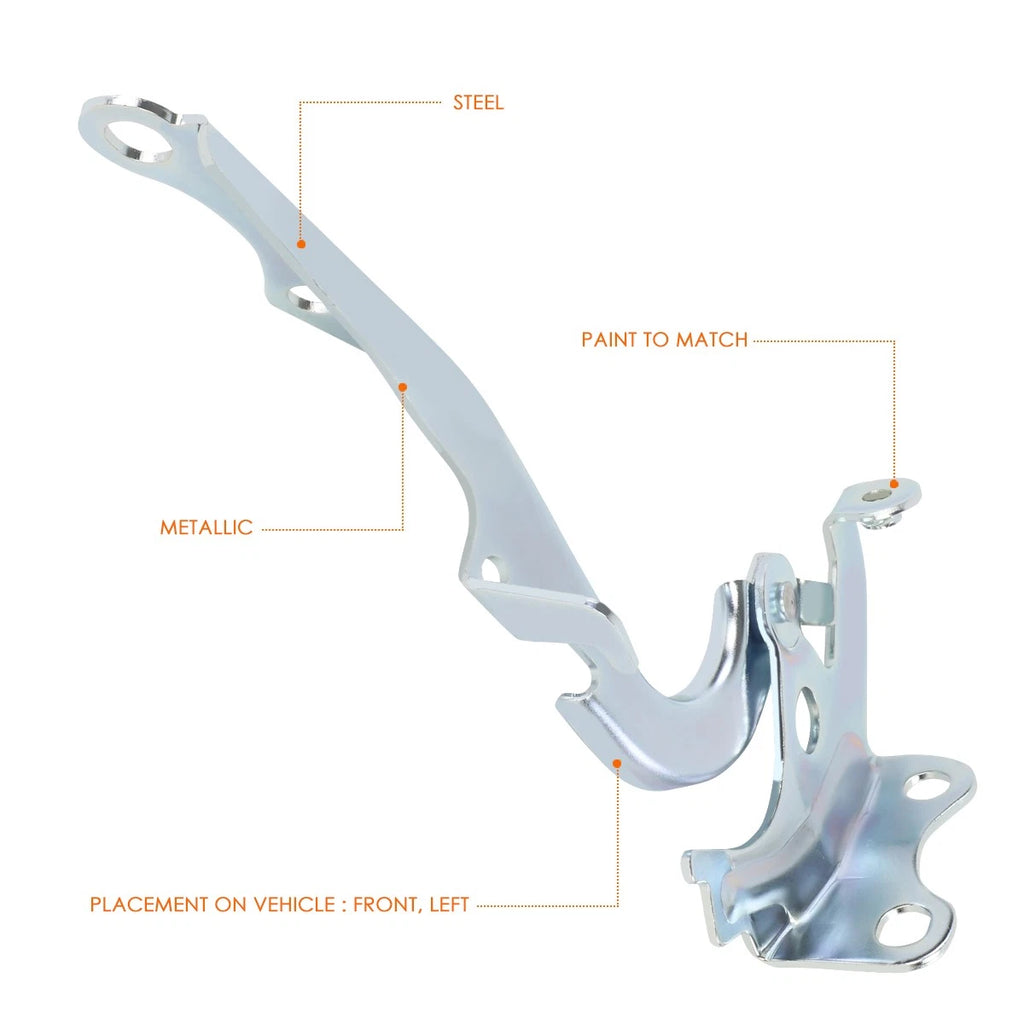 LH Driver Side Steel Engine Hood Hinge for Toyota Sienna (2011–2020)