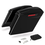 5" Stretched Saddlebags for Harley Touring (2014–2024) 6" x 9" Speaker Cutout