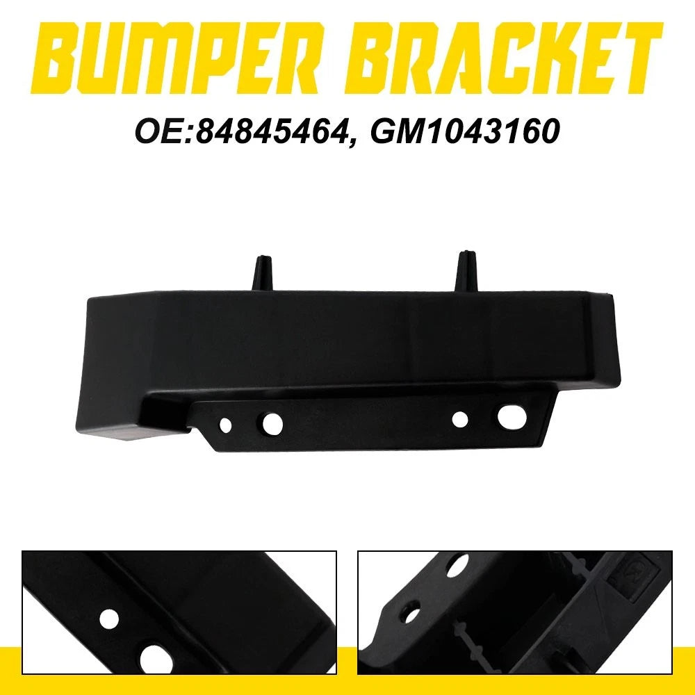 Front Bumper Brackets Set of 2 Plastic Black RH for Chevrolet Colorado (2021–2022)