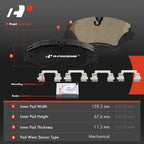 8x Front & Rear Ceramic Brake Pads for Land Rover Range Rover (1995–2023)