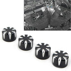 4 x CNC Motorcycle Engine Screw Topper Cover Caps for Harley 883