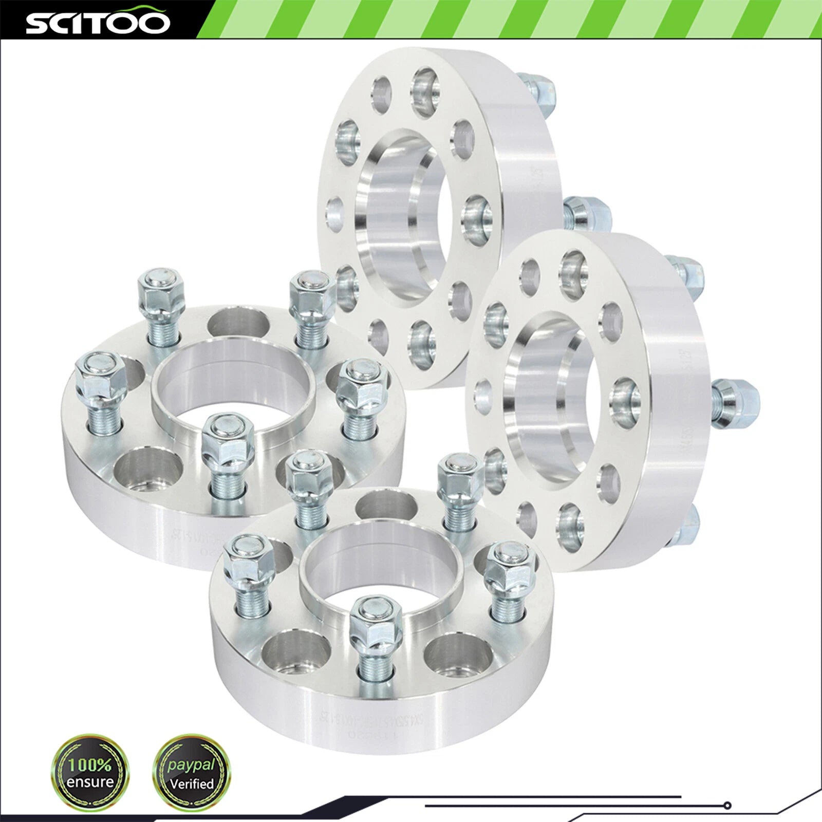 Set of 2 Hubcentric Wheel Spacers 5x4.5 1.25" 14x1.5 for Dodge Charger/Challenger/Magnum (2006–2023)