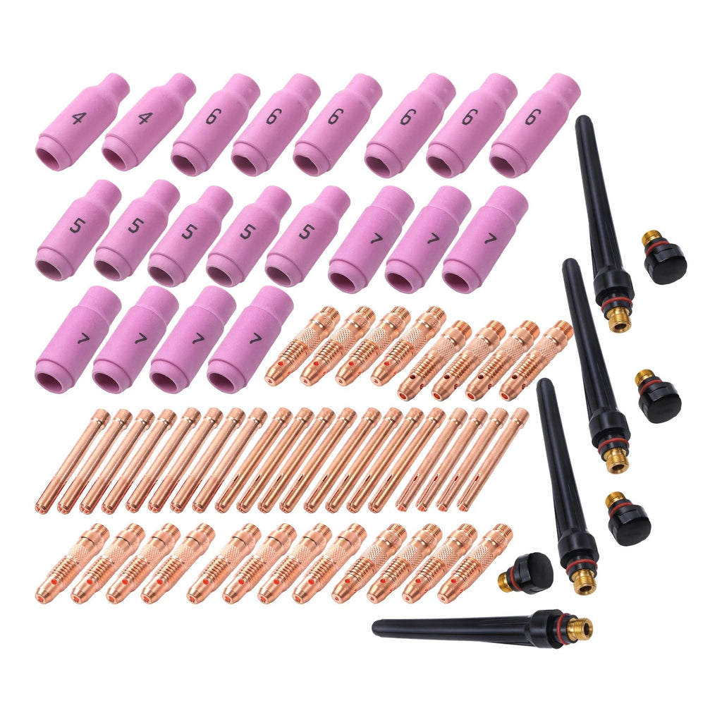 68Pcs TIG Torch Consumables Kit for WP-17/18/26