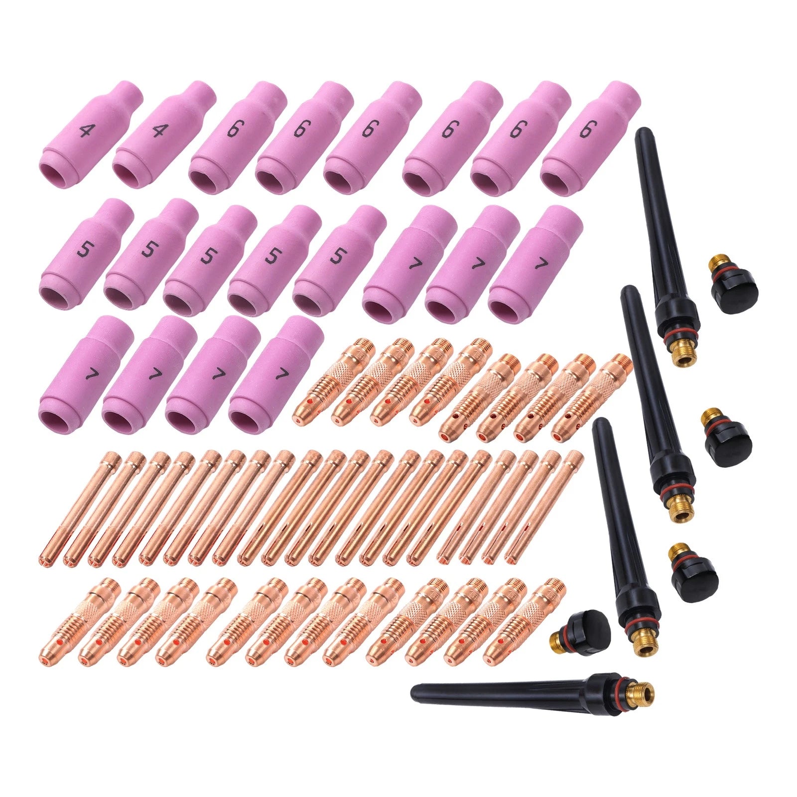 68Pcs TIG Torch Consumables Kit for WP-17/18/26